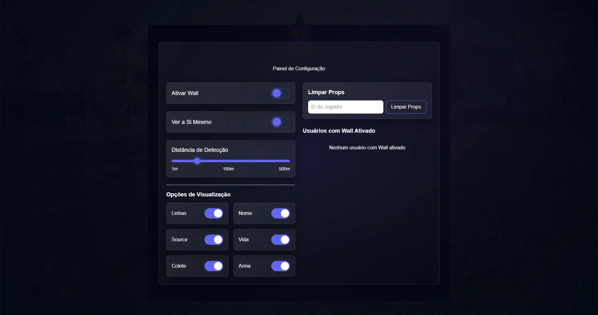 Wall com interface
